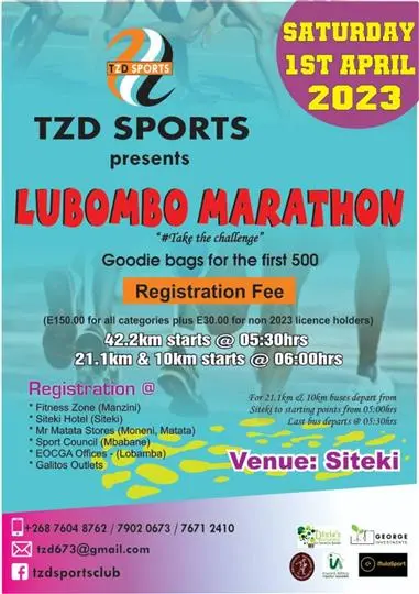Lubombo Marathon - TZD Sports